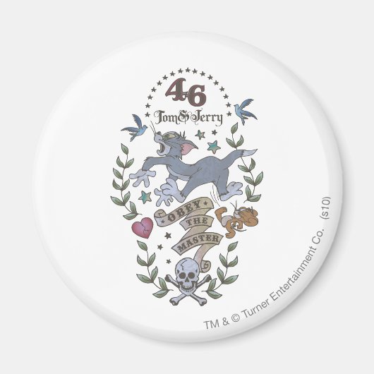 トムとジェリーがマスターに従う2 マグネット (正面)