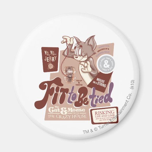 トムとジェリーが縛られる状態 マグネット (正面)