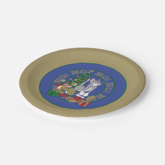 トムとジェリーのオープニングプレゼント ペーパープレート (アングル)