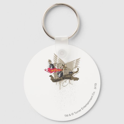 トムとジェリーのカスタムホイール キーホルダー (正面)