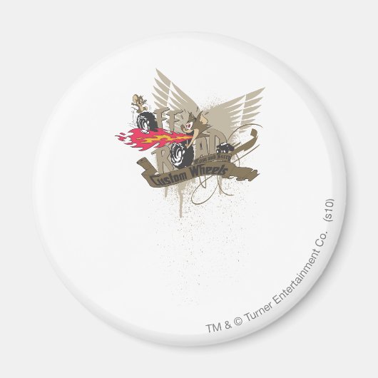 トムとジェリーのカスタムホイール マグネット (正面)