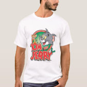 トムとジェリーのクラシックロゴ Tシャツ (正面)