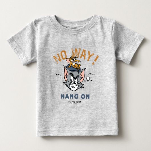 トムとジェリーのゴルフ "無理だ" ベビーTシャツ (正面)