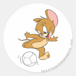 トムとジェリーのサッカー(フットボール) 2 ラウンドシール