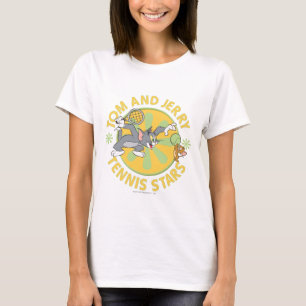 トムとジェリーのテニスのスター5 Tシャツ