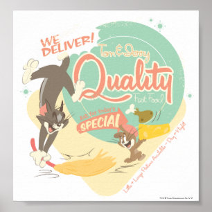 トムとジェリーのファーストフードのポスター ポスター