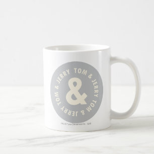 トムとジェリーの円形のロゴ1 コーヒーマグカップ