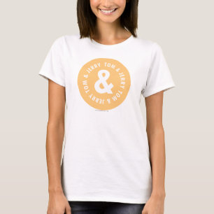 トムとジェリーの円形のロゴ5 Tシャツ