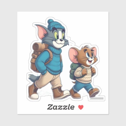 トムとジェリーの冬の冒険ステッカー シール (シート)