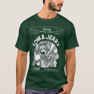 トムとジェリーの土曜日の朝のカートゥーン 1940 ポートレート Tシャツ