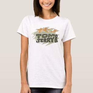 トムとジェリーの追跡のロゴ Tシャツ