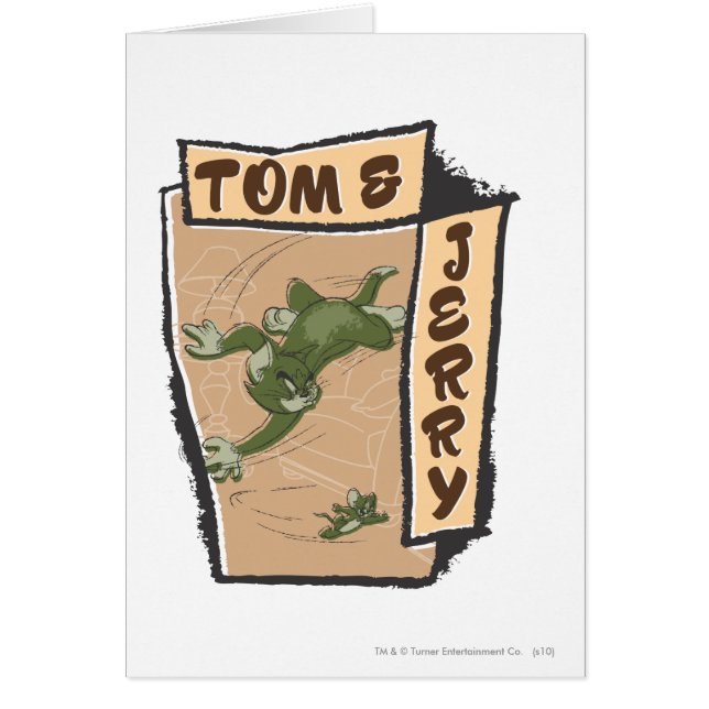 トムとジェリーはタンソファに座っている (正面)