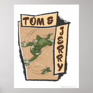 トムとジェリーはタンソファに座っている ポスター