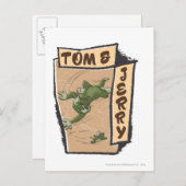 トムとジェリーはタンソファに座っている ポストカード (正面/裏面)