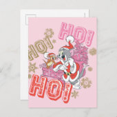 トムとジェリーは「ほー!ホー!ほー!」 サンタギフトデリバリー シーズンポストカード (正面/裏面)