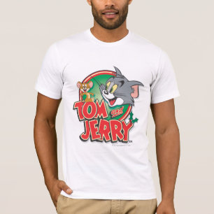 トムとジェリークラシックのロゴ Tシャツ