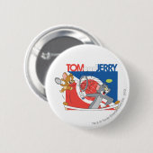 トムとジェリーテニスのスター4 缶バッジ (正面&裏面)