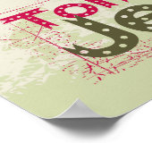 トムとジェリーピンクとグリーン ポスター (角)