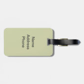 トムとジェリーピンクとグリーン ラゲッジタグ (裏面横)