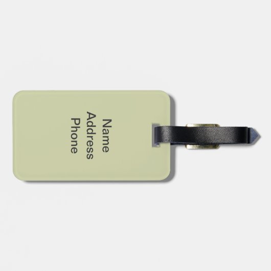 トムとジェリーピンクとグリーン ラゲッジタグ (裏面横)