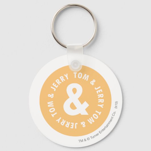 トムとジェリーラウンドロゴ5 キーホルダー (正面)