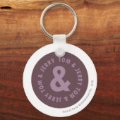 トムとジェリーラウンドロゴ9 キーホルダー (正面)