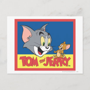 トムとジェリーロゴフラット ポストカード