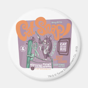 トムとジェリー猫のスナップ マグネット