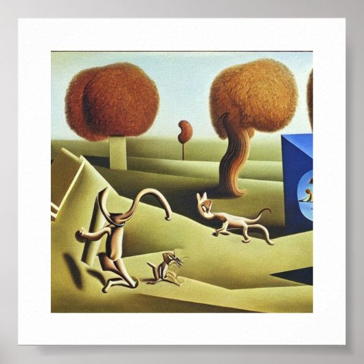 トムとジェリー絵画抽象芸術 ポスター (正面)