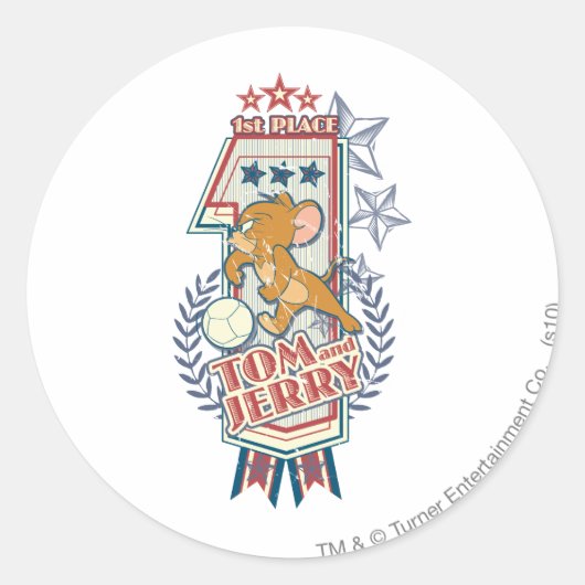 トムとジェリー1位2 ラウンドシール (正面)