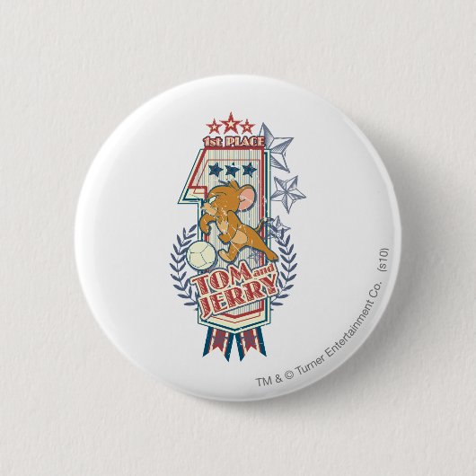 トムとジェリー1位2 缶バッジ (正面)