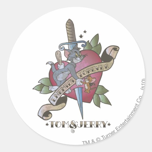 トムとジェリー・エネーズ永遠2 ラウンドシール (正面)