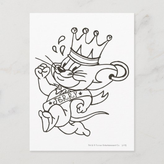 トムとジェリー・キング・ジェリー ポストカード (正面)