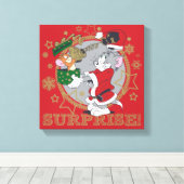 トムとジェリー・サプライズ・ギフト キャンバスプリント (インサイチュ (ウッドフロア))