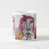 トムとジェリー・ジャンボ・マグの出会い ジャンボコーヒーマグカップ (正面)