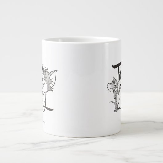 トムとジェリー |トムとジェリーは甘く見える ジャンボコーヒーマグカップ (正面)