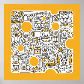 トムとジェリー・ドードル・アート ポスター (正面)