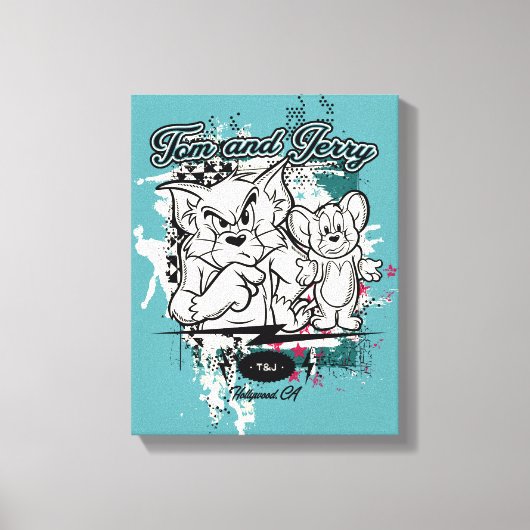 トムとジェリー・ハリウッドCA キャンバスプリント (正面)