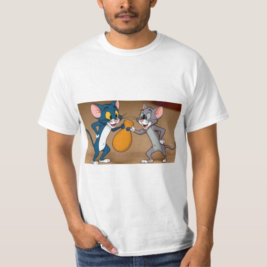 トムとジェリー・パンチ – アップ Tシャツ (正面)