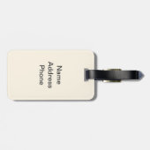 トムとジェリー・ブラウンとグリーン ラゲッジタグ (裏面横)