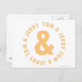 トムとジェリー・ラウンド・ロゴ6 ポストカード (正面/裏面)