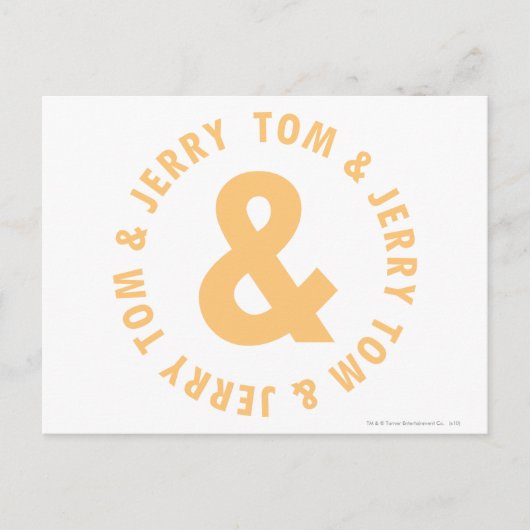 トムとジェリー・ラウンド・ロゴ6 ポストカード (正面)