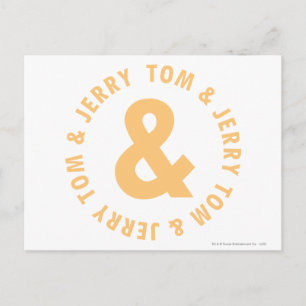 トムとジェリー・ラウンド・ロゴ6 ポストカード