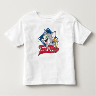トムとジェリー TomとJerry On Baseball Diamond トドラーTシャツ