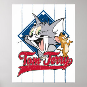 トムとジェリー TomとJerry On Baseball Diamond ポスター
