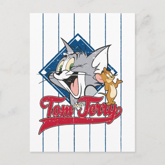 トムとジェリー TomとJerry On Baseball Diamond ポストカード (正面)