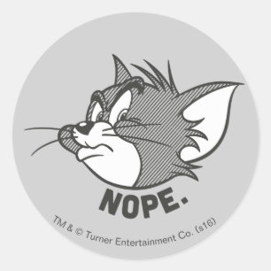 トムとジェリー Tom Says Nope ラウンドシール