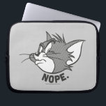 トムとジェリー Tom Says Nope ラップトップスリーブ<br><div class="desc">トムは不機嫌とことわざ「Nope」を探している。</div>