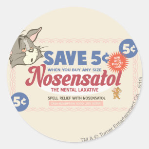 トムとジェリーNosensatolのクーポン ラウンドシール