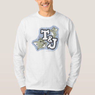 トムとジェリーT&Jのロゴ Tシャツ
